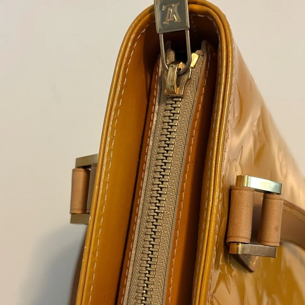 Vibrant Louis Vuitton Mustard Vernise Tote with COA - Picture 5 of 16